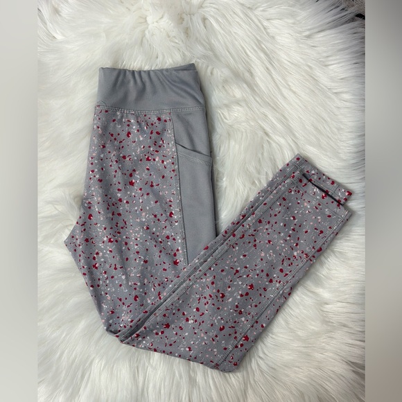 Athletic Works Stylish Gray and Pink Kids Leggings Girls Size M(7-8) - Picture 4 of 5